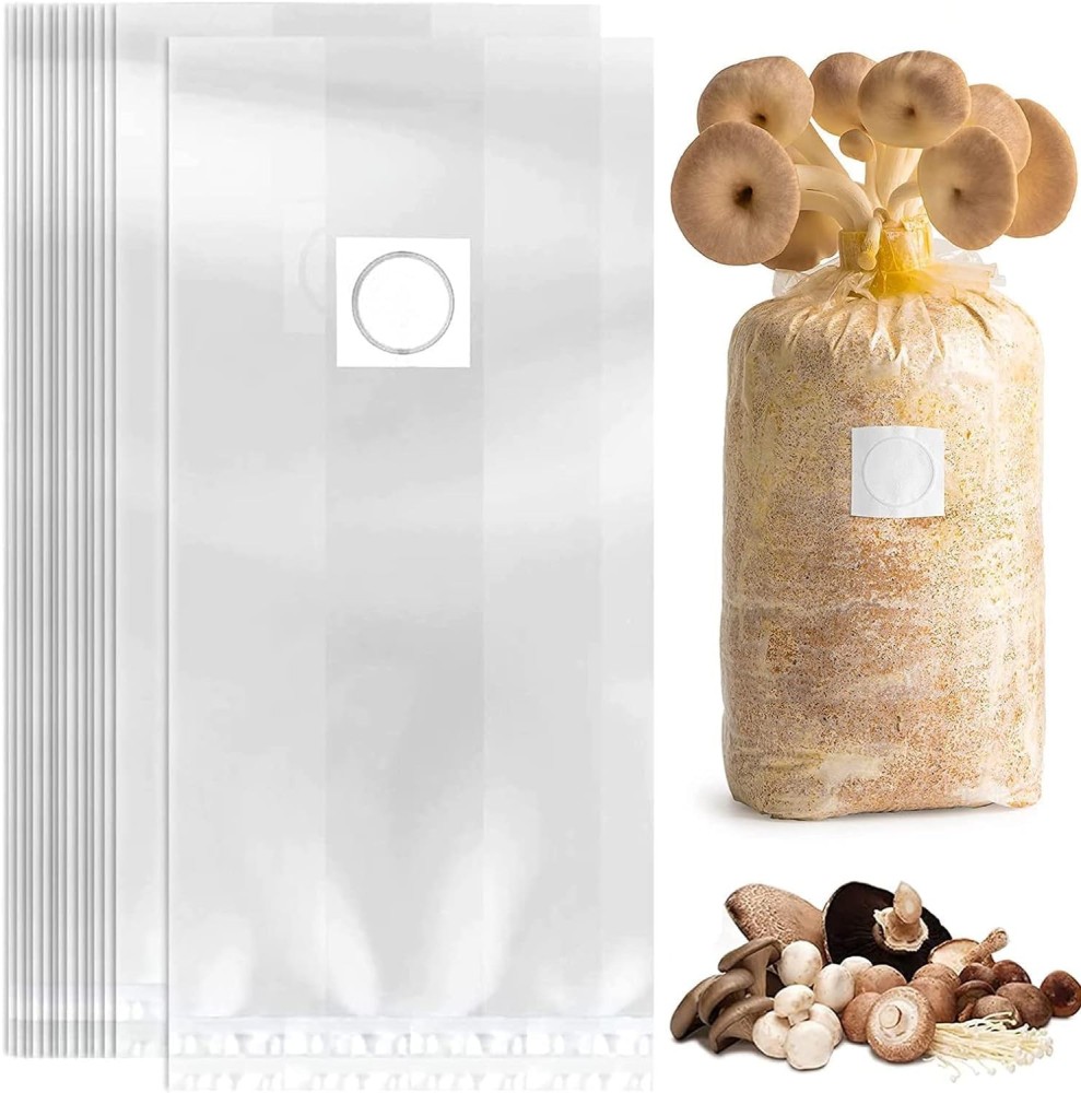 Inoculated mushroom bags